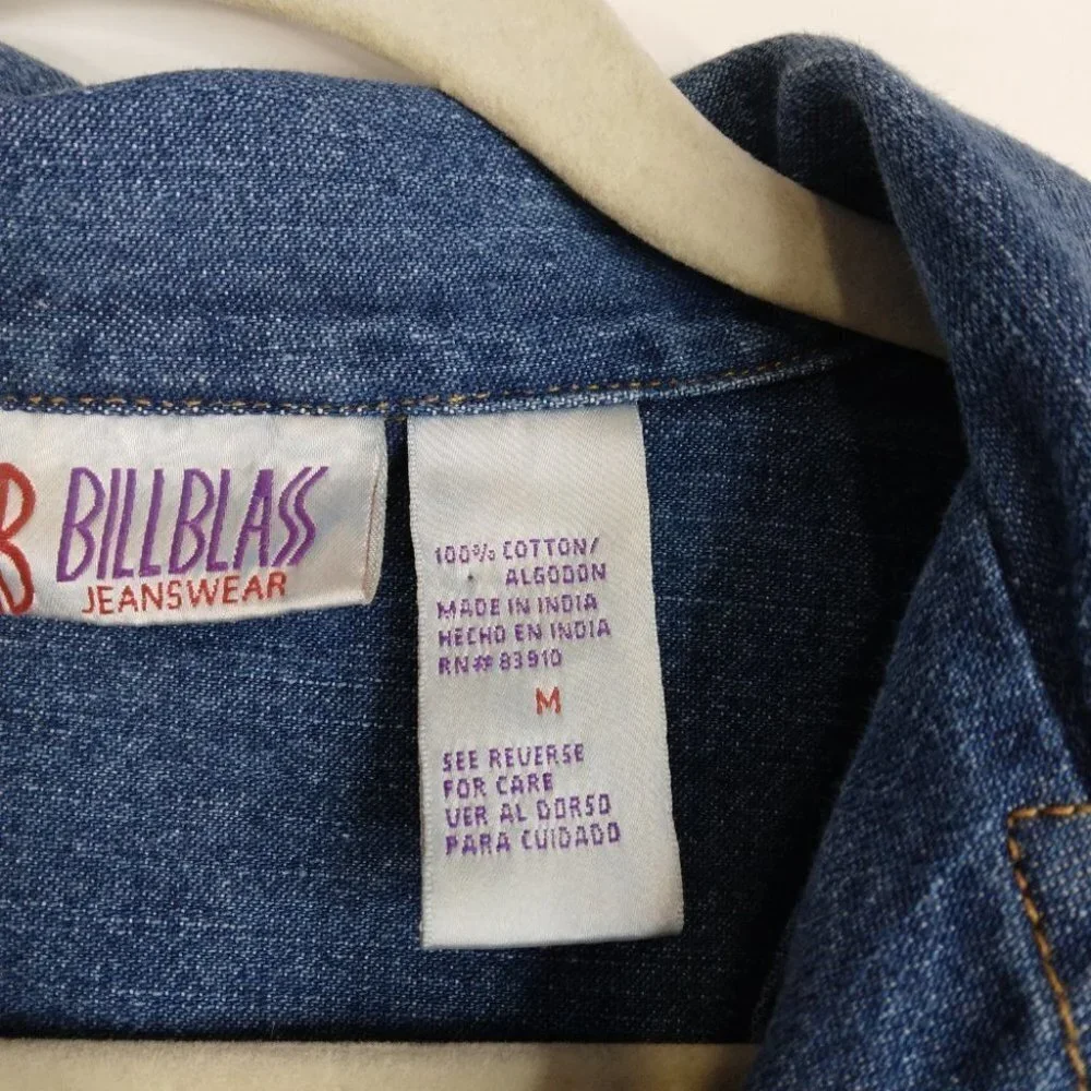 Vintage Bill Blass Jeans Wear Denim Jacket Medium